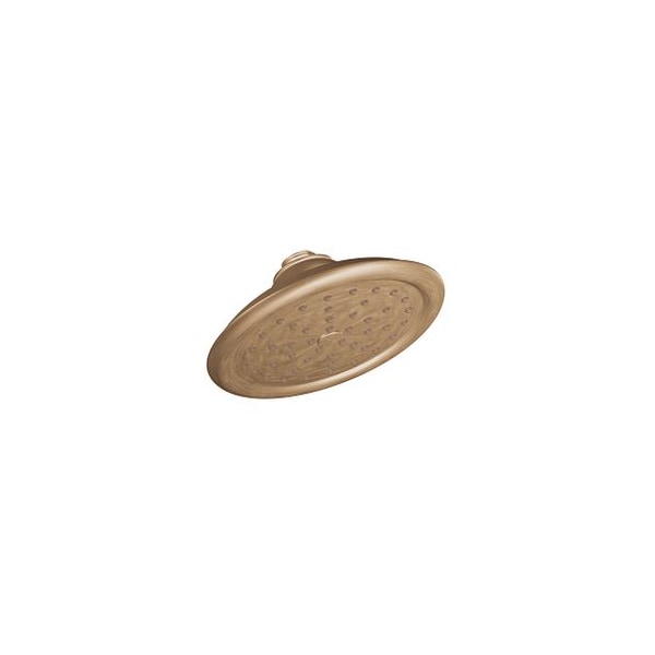Brushed Bronze One-Function 7" Diameter Spray Head Rainshower Showerhead